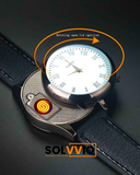 Flip-to-Ignite Watch Lighter — Hidden Flameless Coil