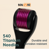 Beard Derma Roller — 540 Titanium Needles