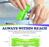 Click & Carry Grocery Bag Holder & Plastic Bag Carrier With Gel Padded Handle - Hands-Free Shopping Assistant for Multiple Bags, Paint Cans & Luggage - 100lb Capacity, As Seen on Shark Tank