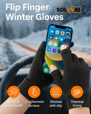 Flip-Finger Thermal Gloves — Touchscreen & Anti-Slip