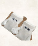 Happy Handshake Socks — 3D Arms & Embroidered Eyes