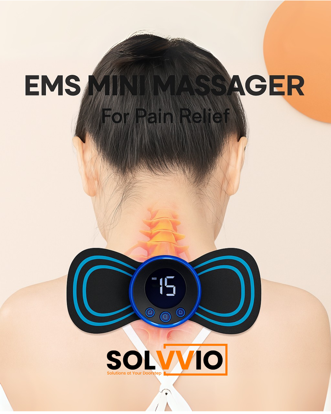 Mini EMS Muscle Massager — Butterfly Pad (TENS)